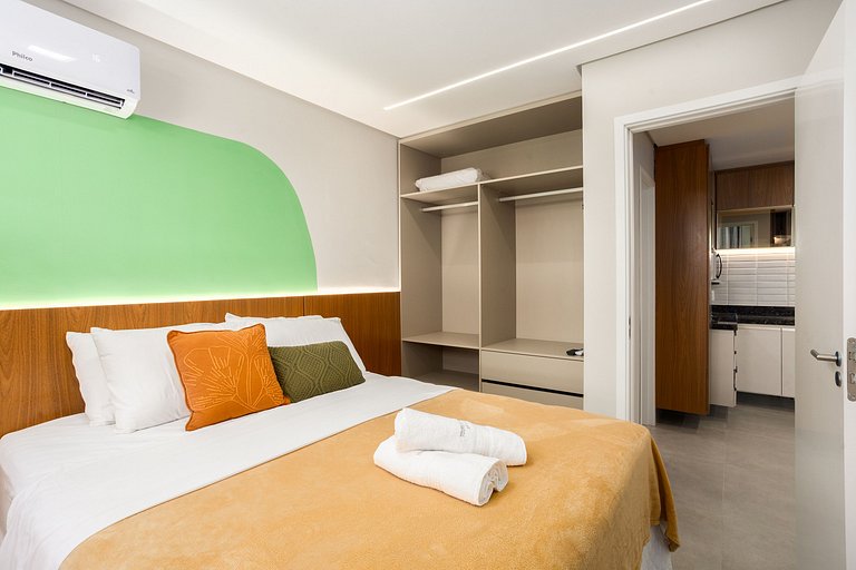 Apto LUXO 1Quarto Centro de Porto 4min praia #202