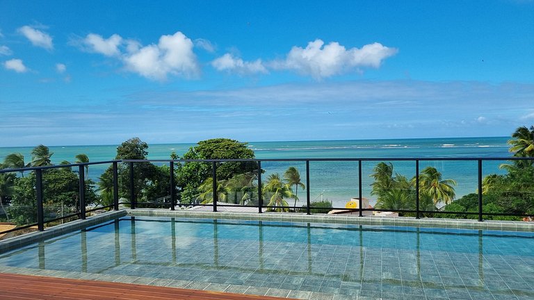 Apto DELUX Carneiros frete Mar 50m Praia #109