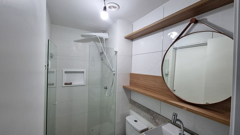 Luxo50m praia Carneiros varanda frente mar #209