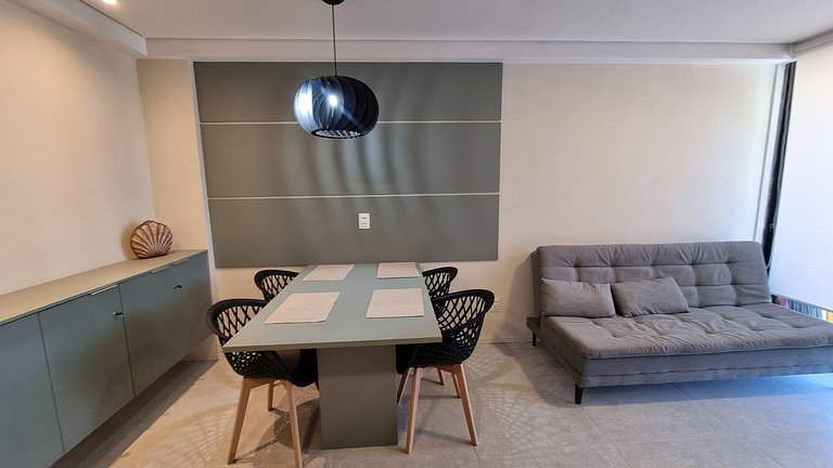 Apto DELUX Carneiros frete Mar 50m Praia #109