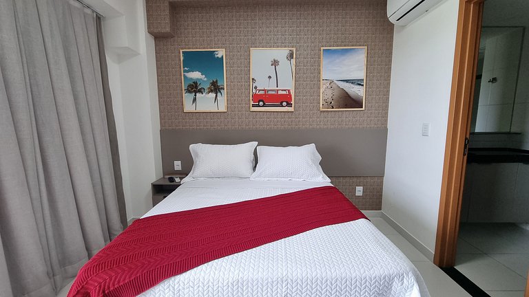 Elegância Makia Resort c/Varanda Muro Alto #210B