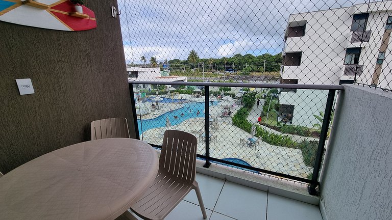 Elegância Makia Resort c/Varanda Muro Alto #210B