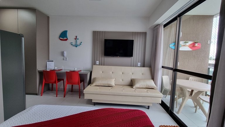 Elegância Makia Resort c/Varanda Muro Alto #210B