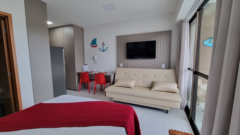 Elegância Makia Resort c/Varanda Muro Alto #210B