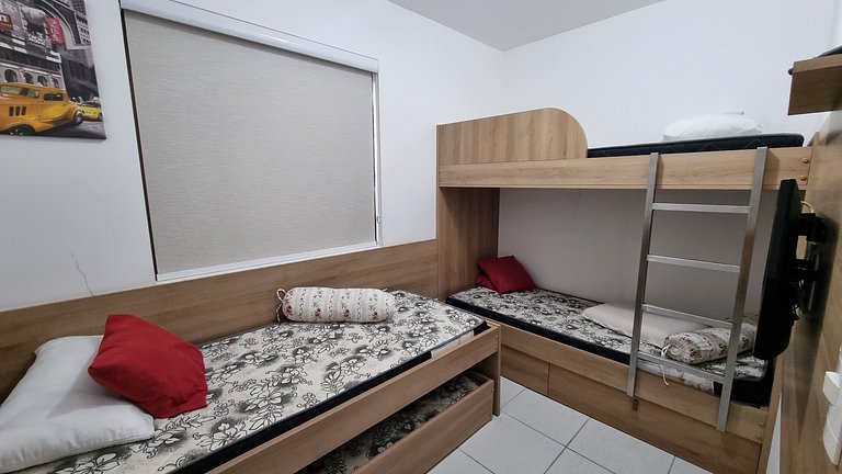 Apto 2 quart Nannai Muro Alto prox pisc naturais
