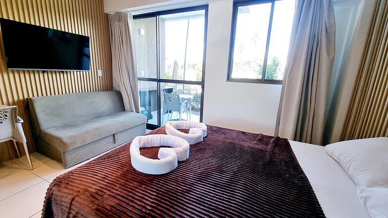 Incrivel c/vista piscina Resort-Muro Alto #008D