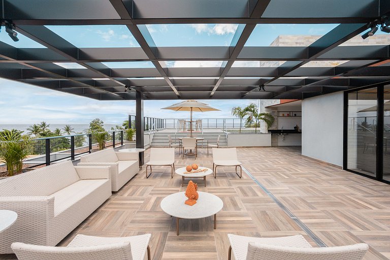 Incrivel 1quarto c/piscina priv 50m praia #009