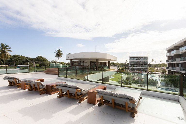 Elegância Makia Resort c/Varanda Muro Alto #210B