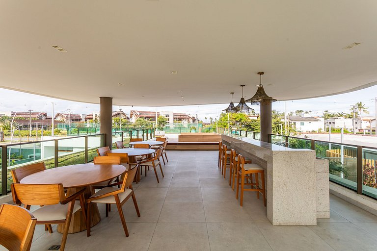 Incrivel c/vista piscina Resort-Muro Alto #008D