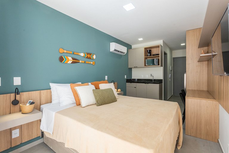 Apto com jacuzzi privativa no coração de Porto#018