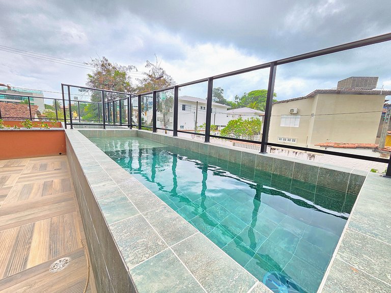 Incrivel 1quarto c/piscina priv 50m praia #009