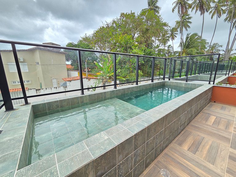 Incrivel 1quarto c/piscina priv 50m praia #009