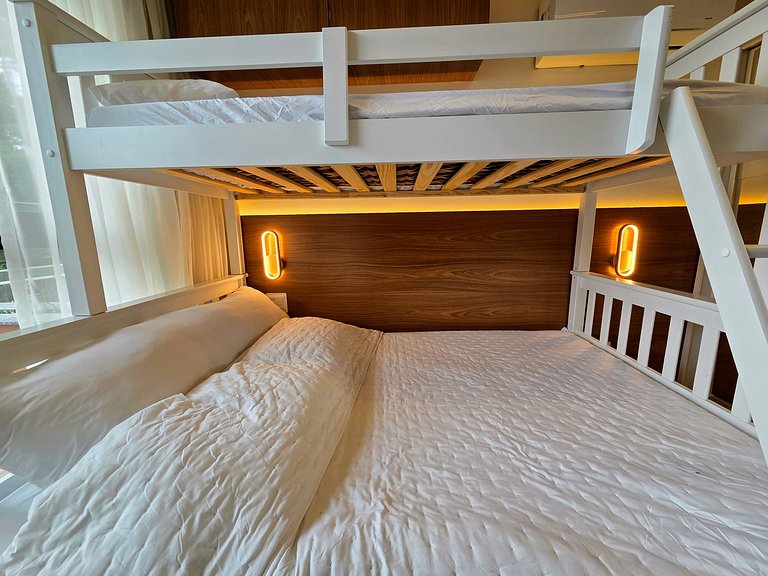 Incrivel 1quarto c/piscina priv 50m praia #009