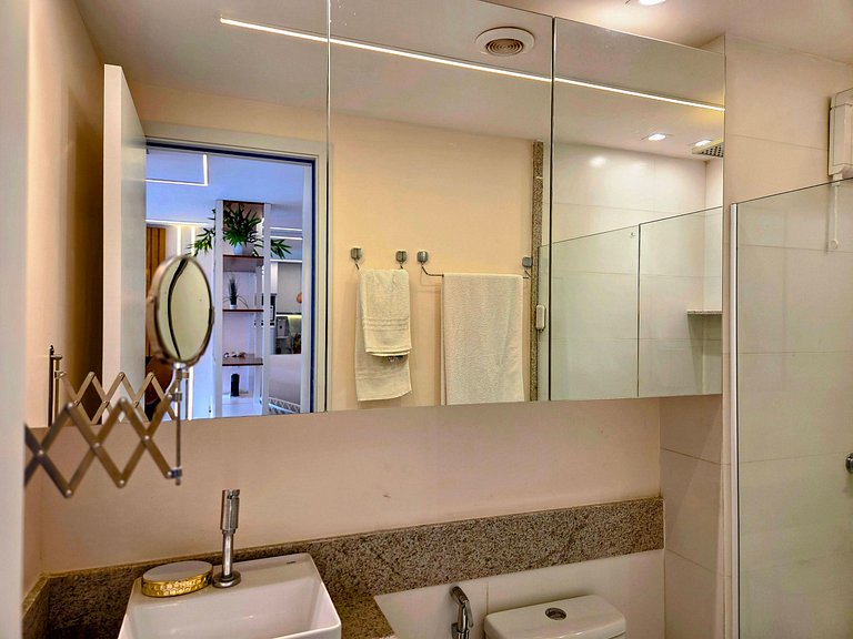 Incrivel 1quarto c/piscina priv 50m praia #009