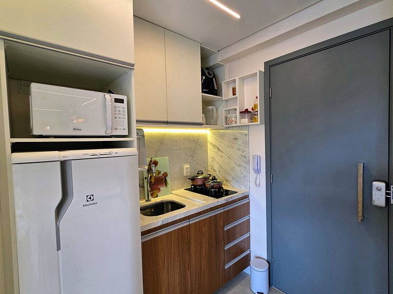 Incrivel 1quarto c/piscina priv 50m praia #009