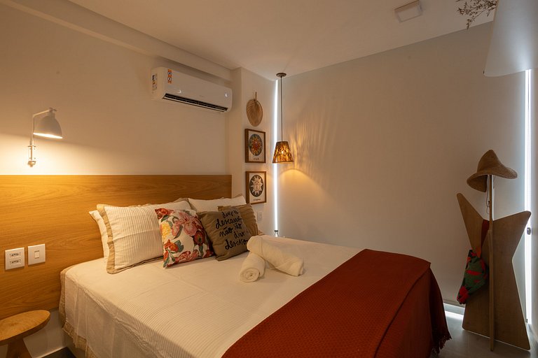 Centro 3quartos luxo, piscina priv 200m praias #01
