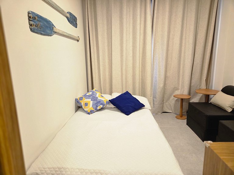 Incrivel 1quarto c/varanda 50m praia carneiros#203
