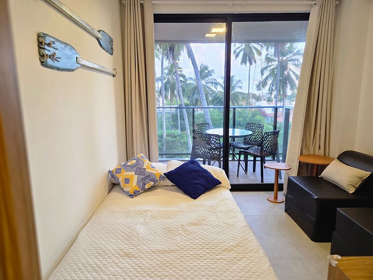 Incrivel 1quarto c/varanda 50m praia carneiros#203
