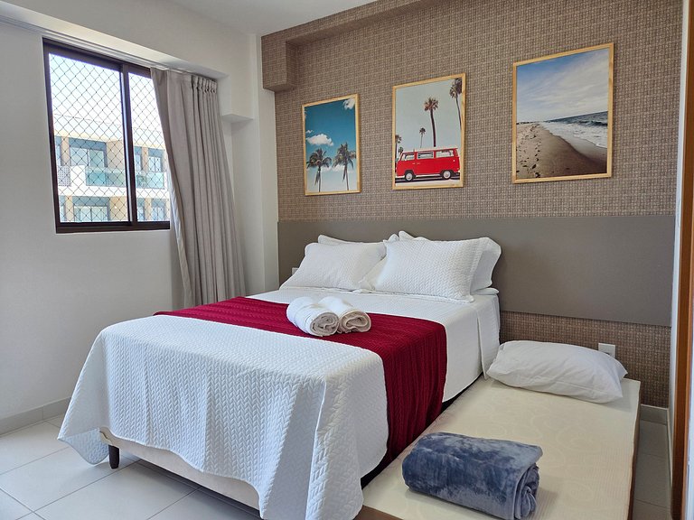 Elegância Makia Resort c/Varanda Muro Alto #210B