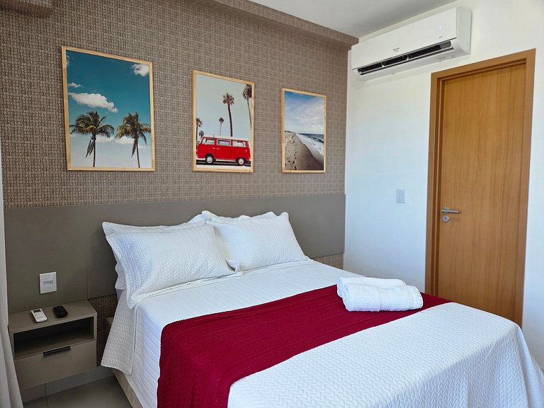 Elegância Makia Resort c/Varanda Muro Alto #210B