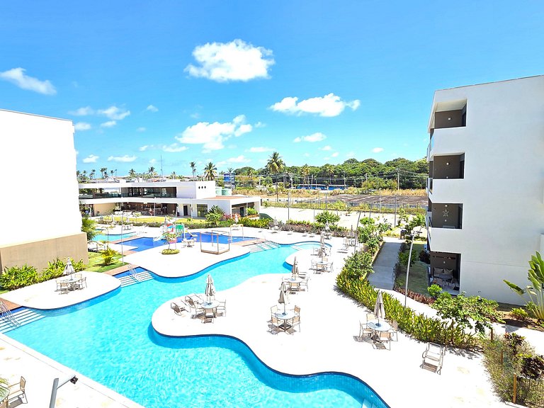 Elegância Makia Resort c/Varanda Muro Alto #210B