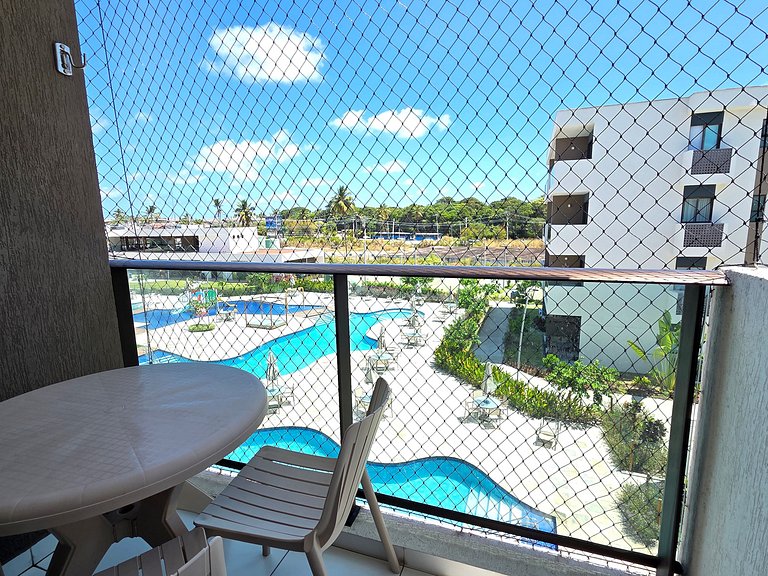 Elegância Makia Resort c/Varanda Muro Alto #210B