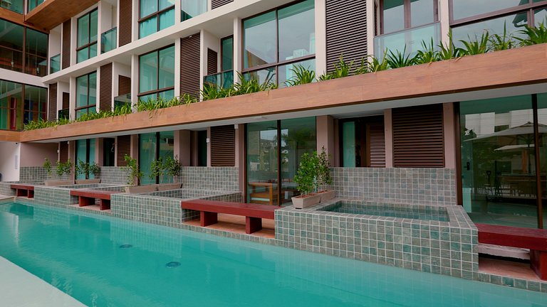 Edf Sunny Hall resort- Estrutura completa - Porto de Galinha