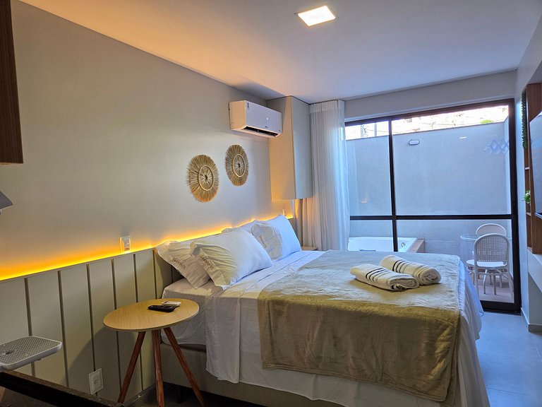 Studio c/Jacuzzi privativa no coração de Porto#05