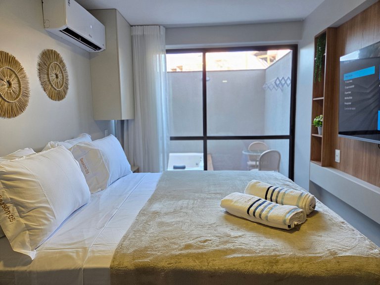 Studio c/Jacuzzi privativa no coração de Porto#05