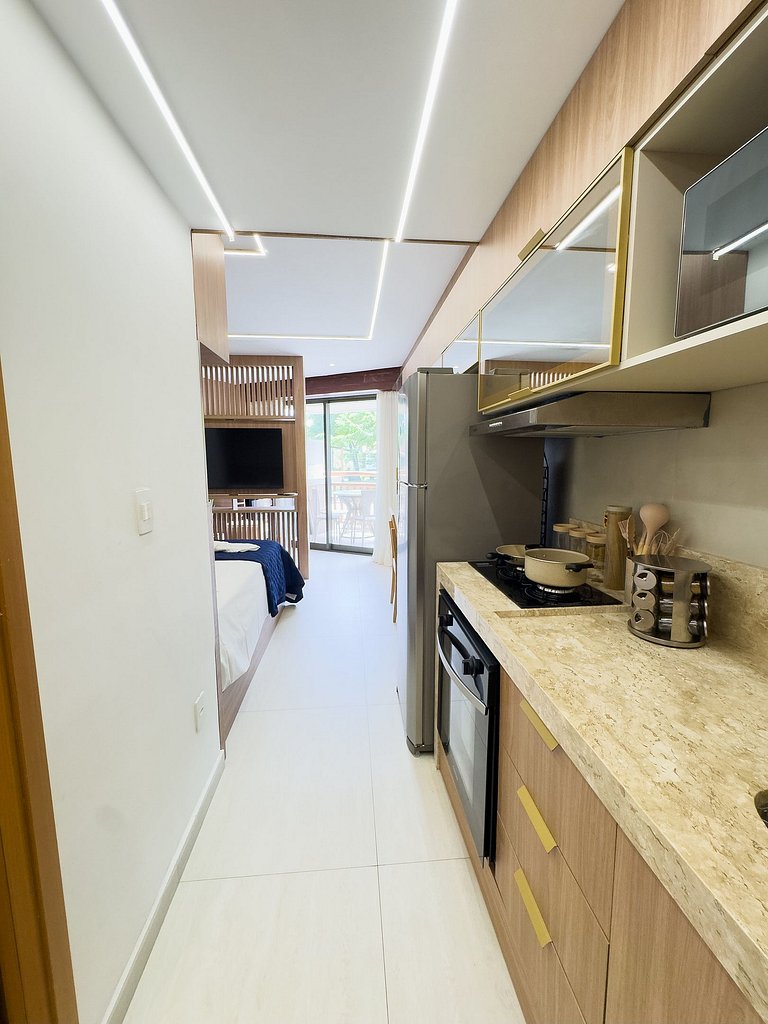 Studio completo pé na areia - Carneiros #4015